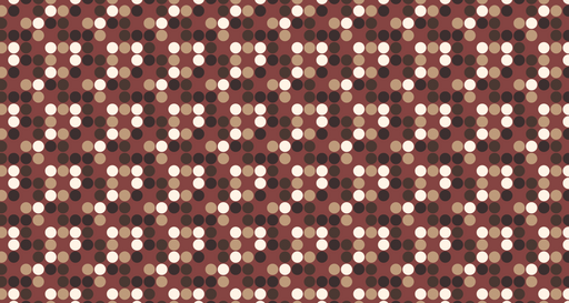 Papier peint à pois Design rétro en marron et beige