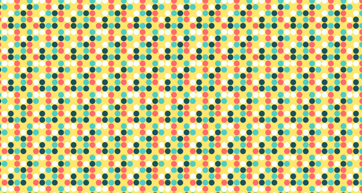 Papier peint à pois Motif coloré rétro