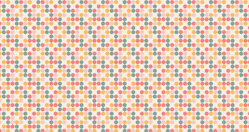 Papier peint à pois Multicolore pastel