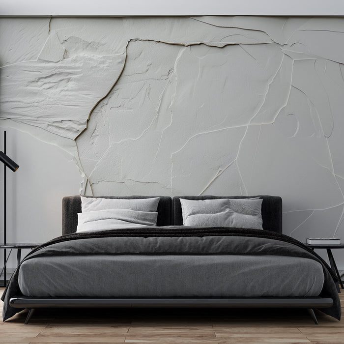 Papier peint texturé | Élégance minimaliste en blanc cassé