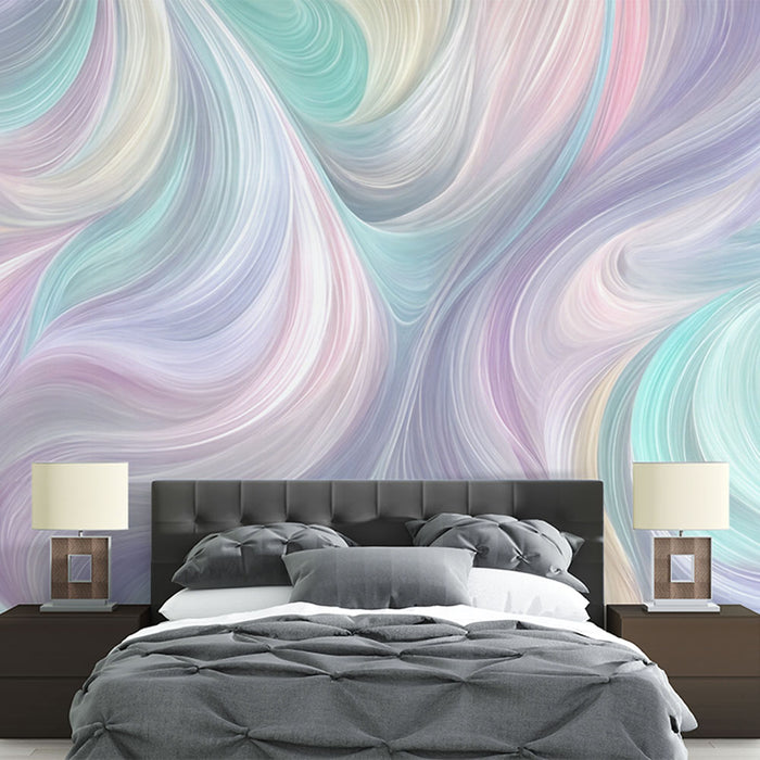 Papier peint abstrait | Tons pastel tourbillonnants