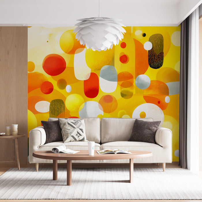 Papier peint abstrait | Cercles colorés