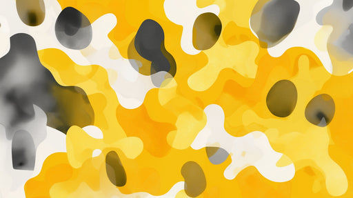 Papier peint abstrait Jaune et Noir