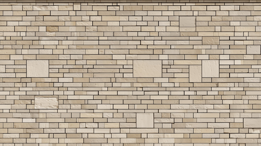 Papier peint brique Élégance moderne en beige