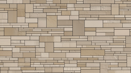 Papier peint pierre Motif brique beige