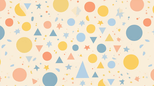 Papier peint formes géométriques Multicolore et Ludique