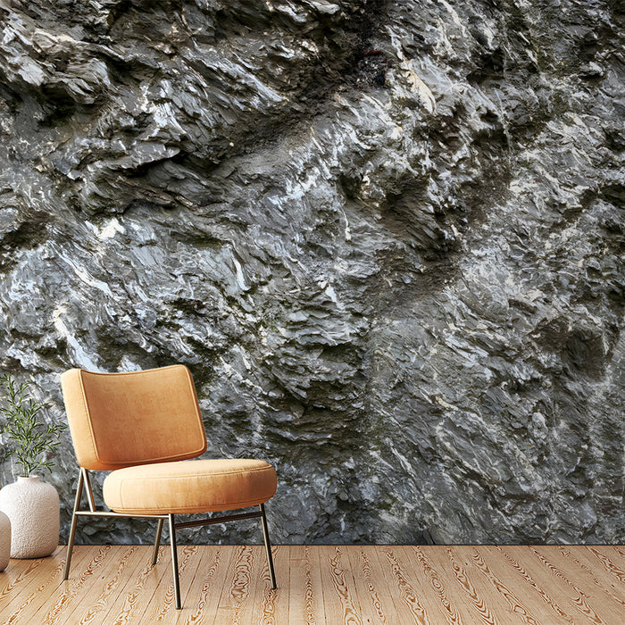Papier peint texture roche | Décoration murale minérale