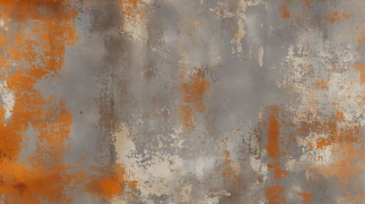 Papier peint effet rouille Design industriel moderne orangé