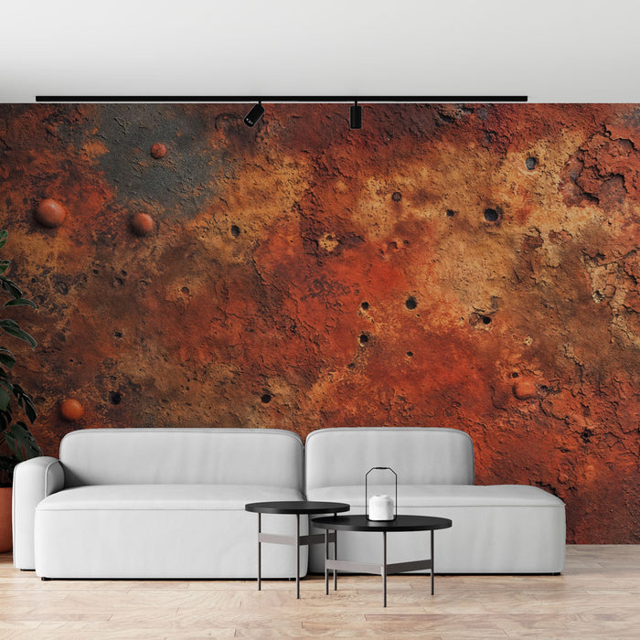 Papier peint texture rouillée | Effet industriel et vintage