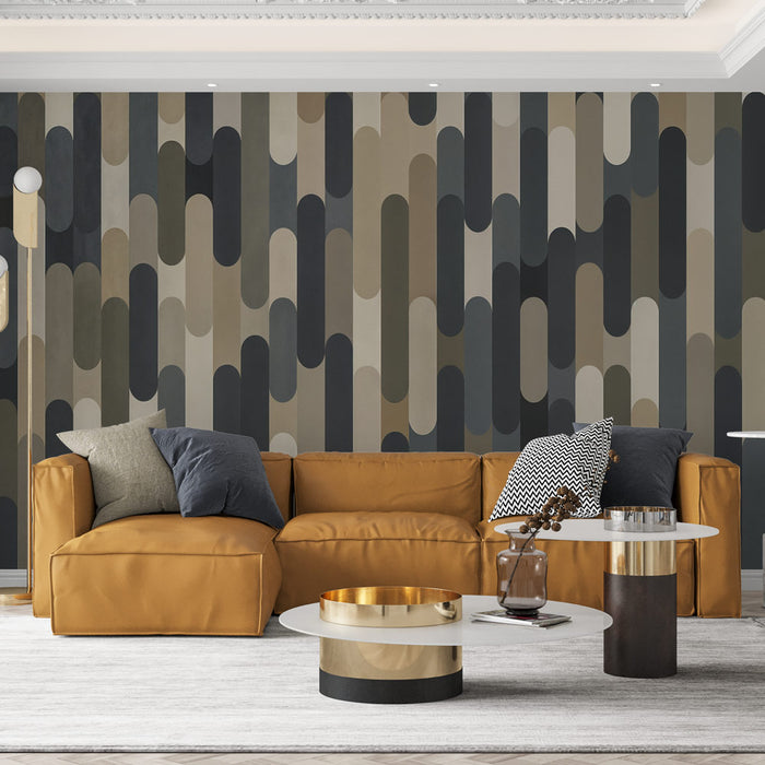 Papier peint géométrique | Élégance moderne en tons neutres