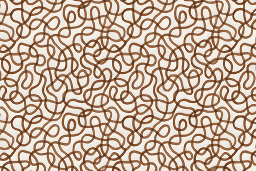Papier peint lignes ondulées Design abstrait brun