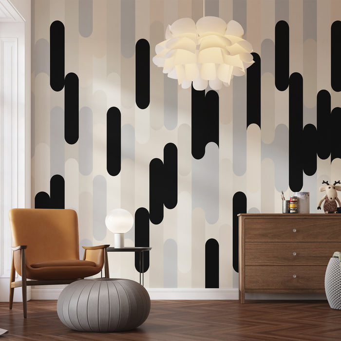 Papier peint géométrique | Motif abstrait moderne