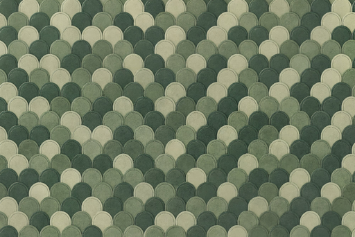 Papier peint écailles vertes Design élégant et naturel