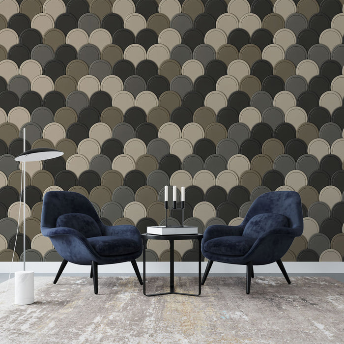 Papier peint écailles | Motifs neutres et élégants