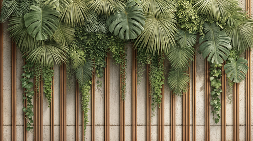 Papier peint végétal Design naturel et moderne