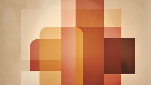 Papier peint géométrique Tons chauds et modernes