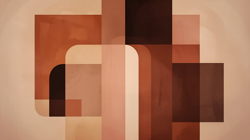 Papier peint géométrique Design moderne en tons terre