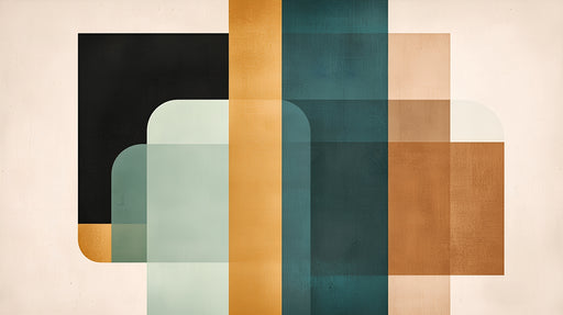 Papier peint géométrique Design moderne et abstrait pastel