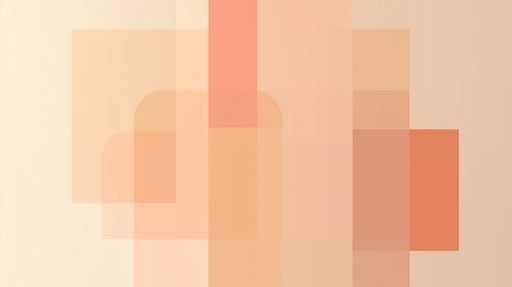 Papier peint géométrique Tons Pastel orangés