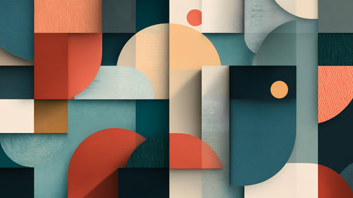 Papier peint géométrique Design abstrait moderne