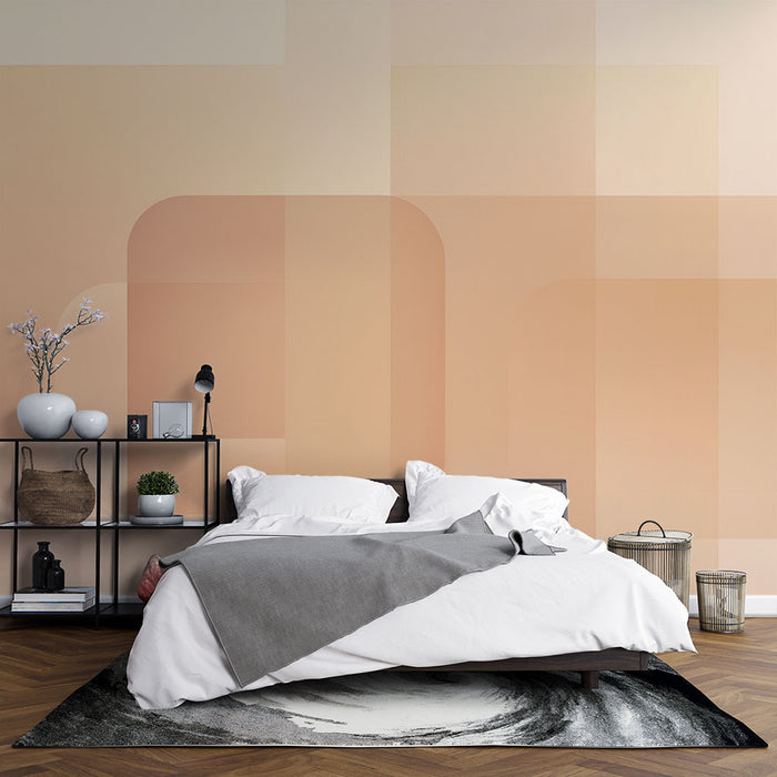 Papier peint géométrique pastel | Design moderne et minimaliste