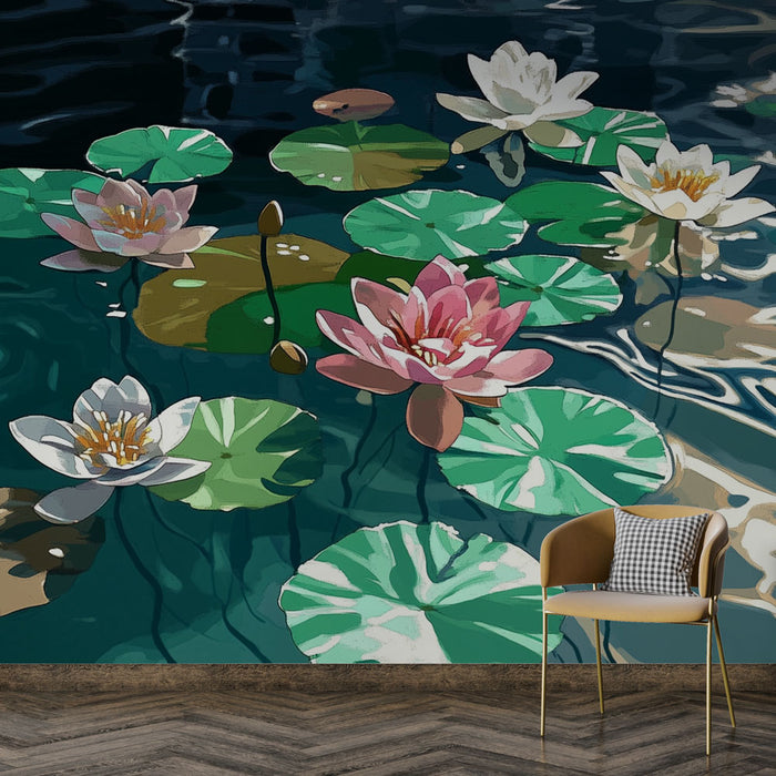Papier peint Nénuphars | Nature sereine et apaisante