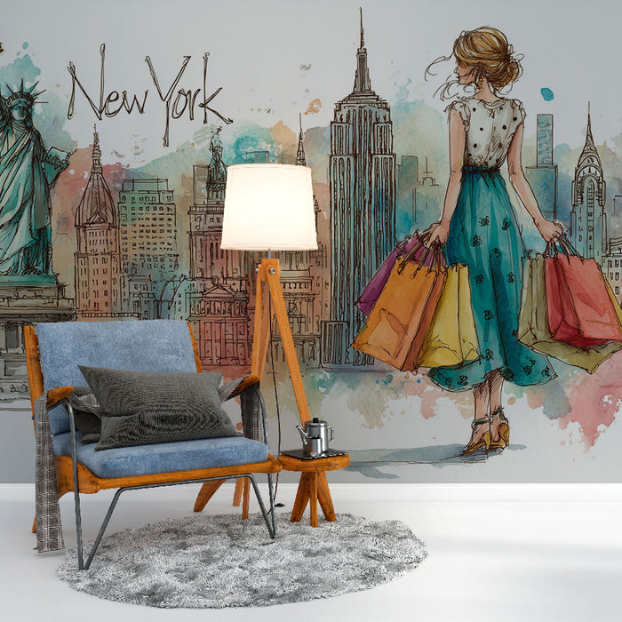 Papier peint New York | Scène artistique et urbaine