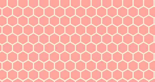 Papier peint hexagone Motif géométrique rose