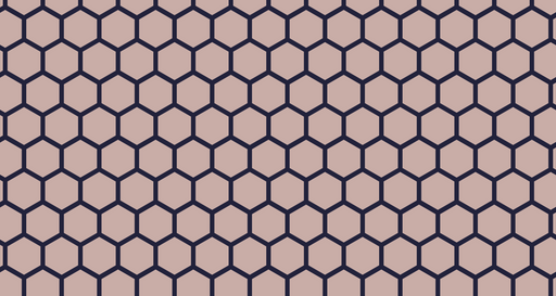 Papier peint hexagonal Design géométrique rose et noir
