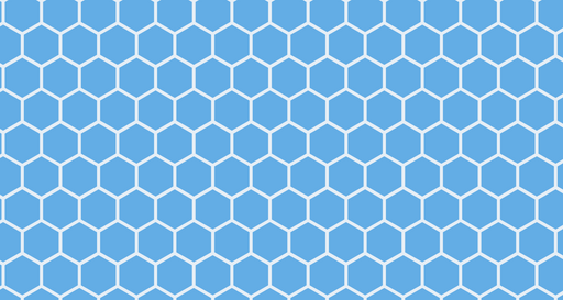 Papier peint hexagone Design bleu et moderne