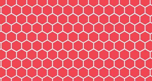 Papier peint alvéolé Motif géométrique rouge et blanc