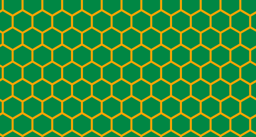 Papier peint hexagonal Motif marine et jaune