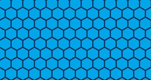 Papier peint hexagone Design géométrique bleu