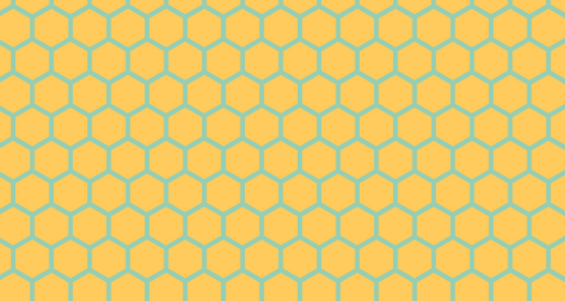 Papier peint hexagonal Jaune et Vert