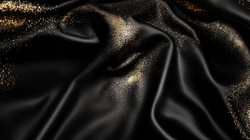 Papier peint étoilé Noir et Or Chatoyant