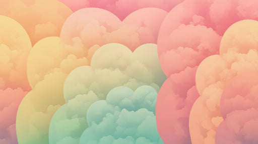 Papier peint nuageux Douceur pastel
