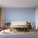 Papier peint bleu avec motifs octogonaux pour chambre moderne et élégante