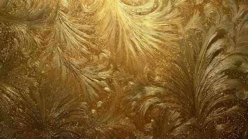 Papier peint baroque Doré et élégant