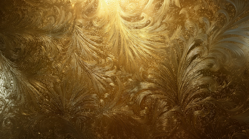 Papier peint doré Motif baroque luxueux