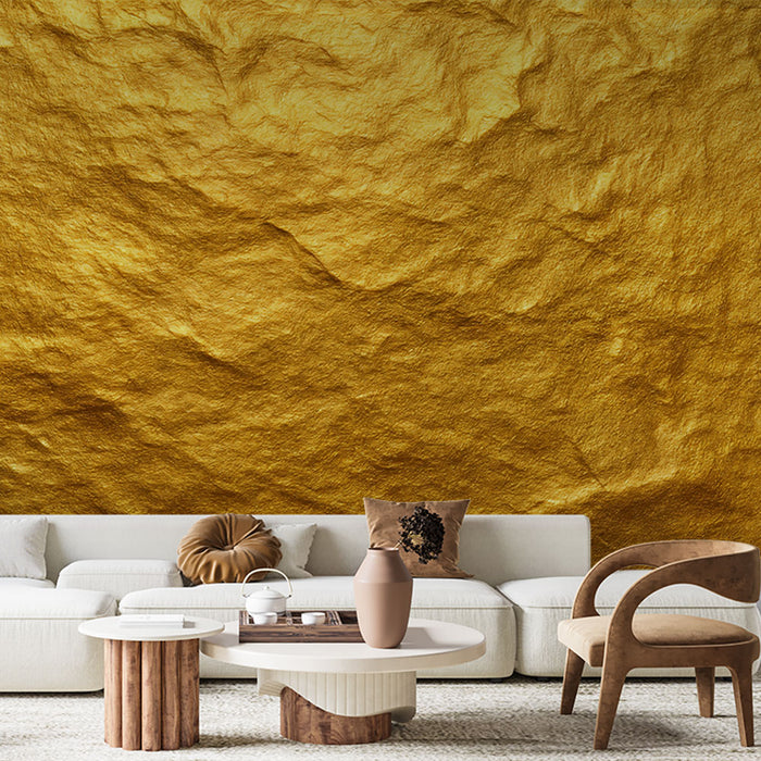 Papier peint doré | Texture métallisée luxueuse