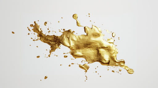 Papier peint Art Abstrait Éclaboussure Dorée