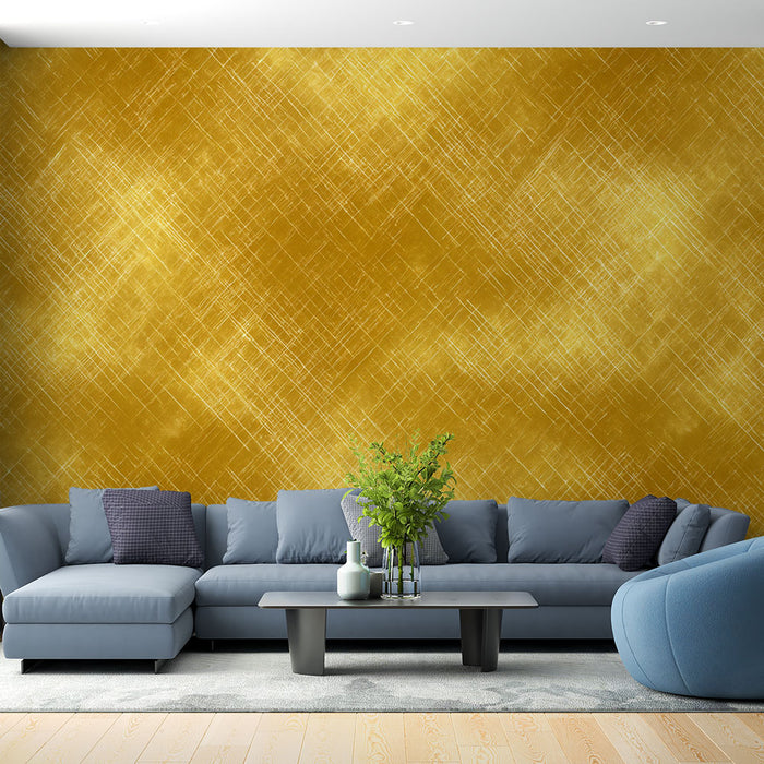 Papier peint doré | Design texturé luxueux