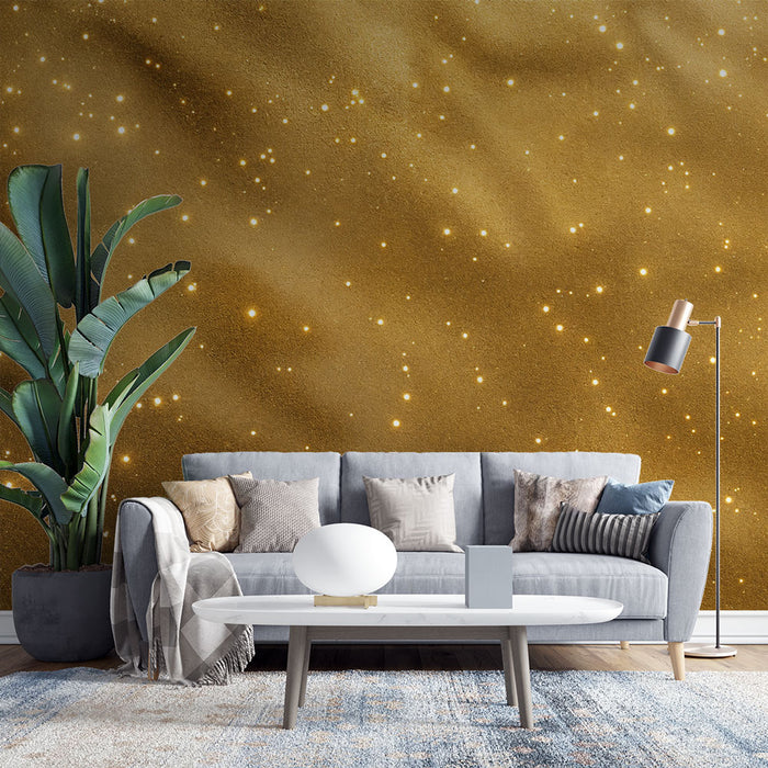 Papier peint étincelant | Texture dorée et lumineuse