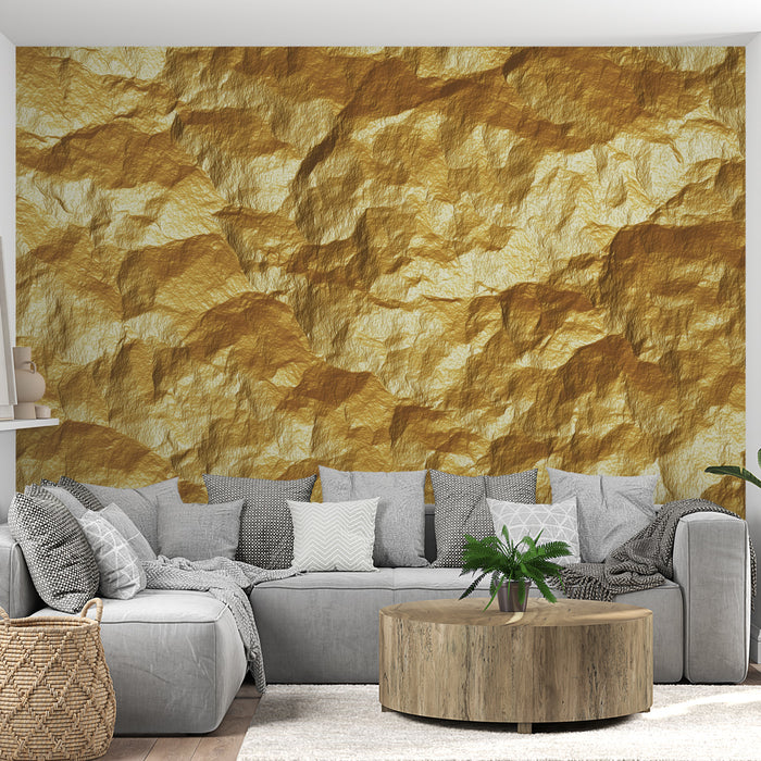 Papier peint doré | Effet de texture luxueux