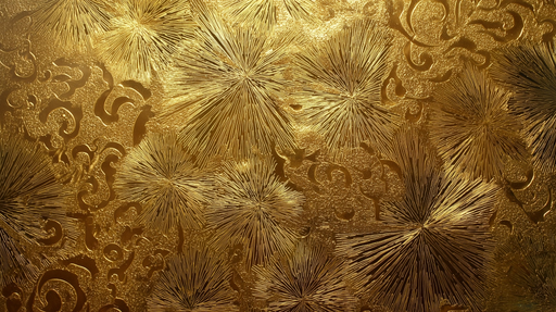 Papier peint doré Design texturé et élégant