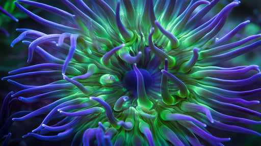Papier peint Anémone Vagues de Couleurs Vives