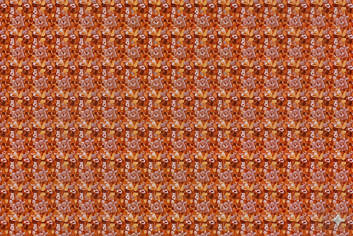 Papier peint abstrait Motifs géométriques en rouge et orange