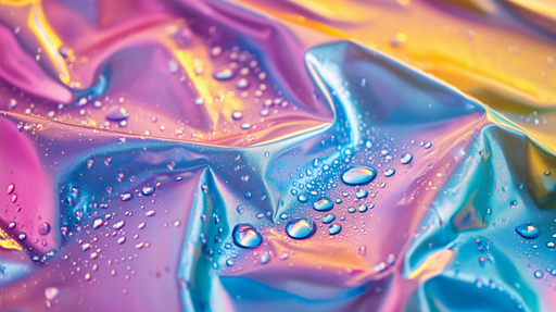 Papier peint holographique Effet nacré multicolore