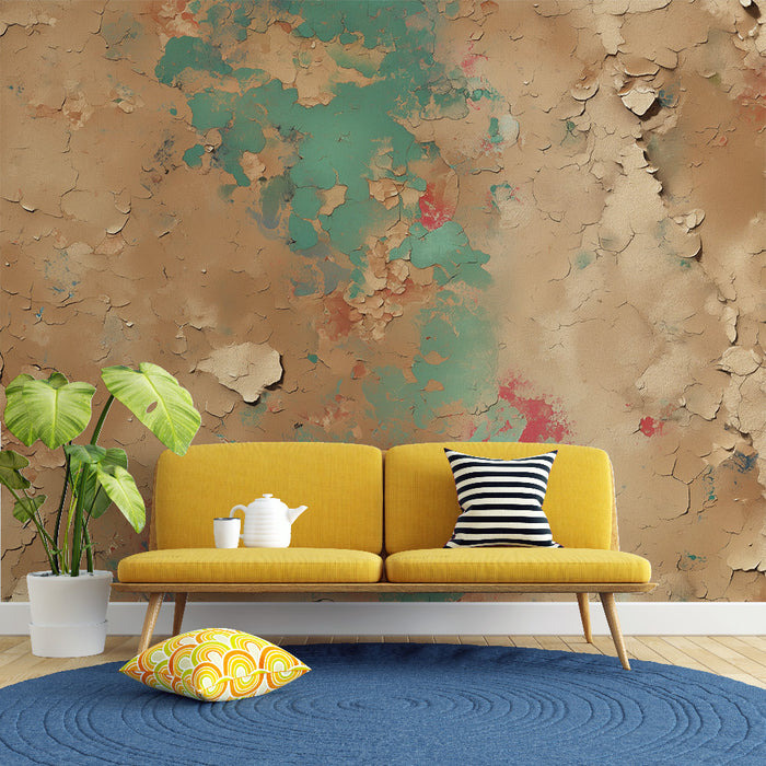 Papier peint texturé | Effet vieilli et coloré