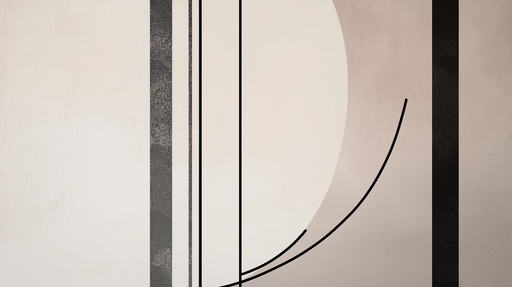 Papier peint abstrait Design minimaliste en noir et blanc avec formes géométriques